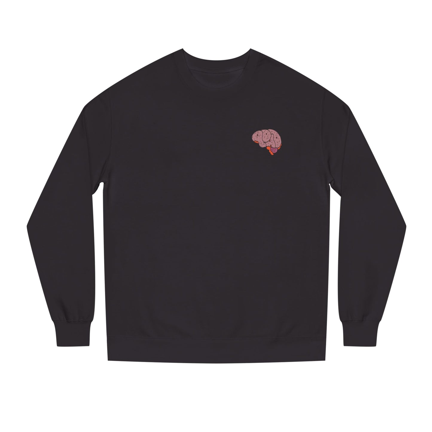 Dopamine Fiend Crewneck Sweatshirt - Retro Brain Graphic