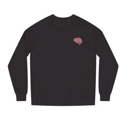 Dopamine Fiend Crewneck Sweatshirt - Retro Brain Graphic