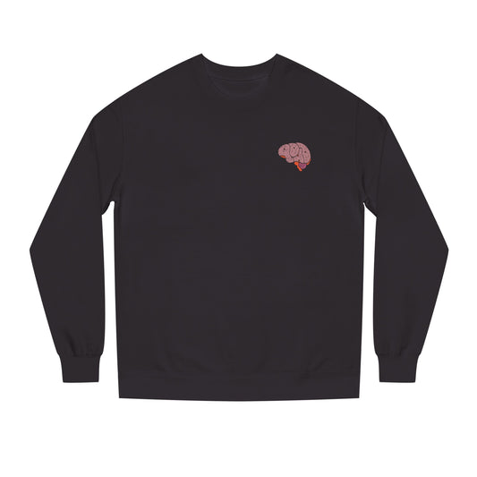Dopamine Fiend Crewneck Sweatshirt - Retro Brain Graphic