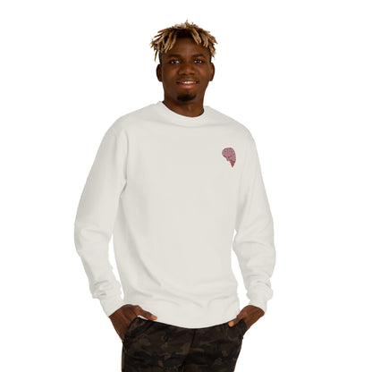Dopamine Fiend Crewneck Sweatshirt - Retro Brain Graphic