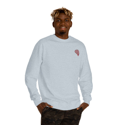Dopamine Fiend Crewneck Sweatshirt - Retro Brain Graphic
