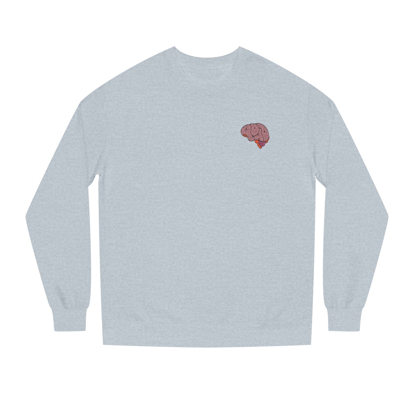Dopamine Fiend Crewneck Sweatshirt - Retro Brain Graphic