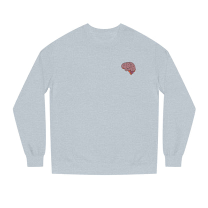 Dopamine Fiend Crewneck Sweatshirt - Retro Brain Graphic